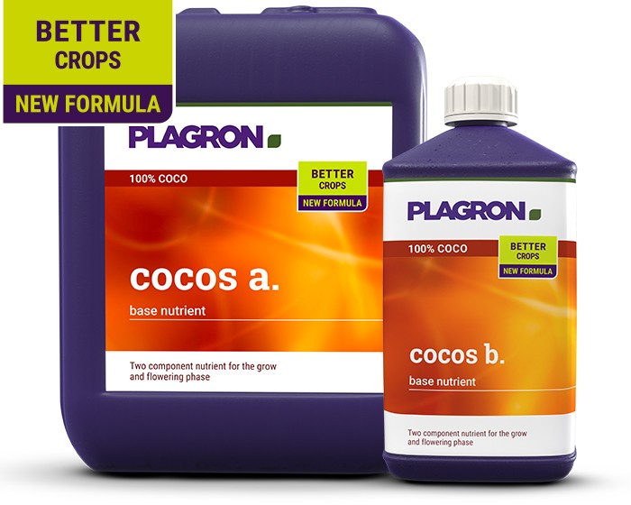 Plagron Cocos A & B nieuwe formule voor betere oogsten kan en fles
